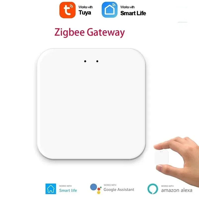 Tuya WIFI Zigbee Temperature Humidity Sensor Home Connected Thermometer Compatible With Smart Life Alexa Google Assistant