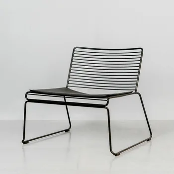 Nordic Fashion Backrest Home Chair Personality Hollow Leisure Chair Single Dining Chair Decorative Chair Outdoor Balcony Couch 1