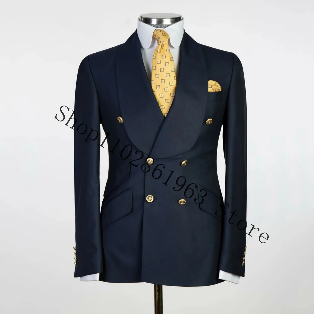 White Doube Breasted Wedding Suits For Men 2 Pieces Best Men Suits Slim Fit Formal Groom Wear Tuxedos Blazer Pants Costume Homme