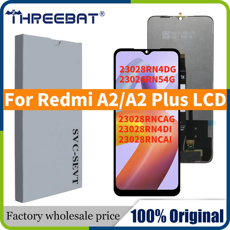 iYAiYO Schermo LCD Display Digitalizzatore Touch Screen Ricambio Compatibile con Redmi A2/A2 Plus 23028RN4DG, 23026RN54G,23028RNCAG, 23028RN4DI, 23028RNCAI Schermo Completo con Strumenti-Nero
