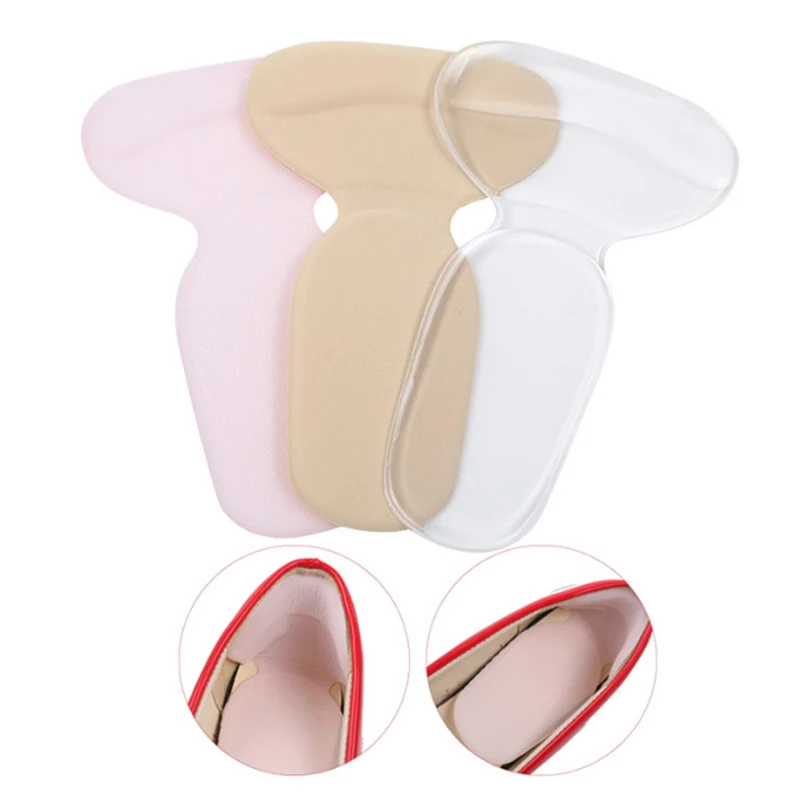 1Pair Silicone Gel Insoles Women Heel Spur Pain Relief Foot Cushion High Heels Half Insole Antiwear Protector Stickers Shoe Pads