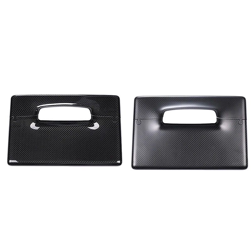 

For Tesla Model 3 Y 2017-2021 Central Control Screen Cover Trim Real Carbon Fiber Protector Decoration