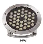 thumbnail image 1 of Lámparas de fuente LED de acero inoxidable IP68, luces de piscina impermeables, lámparas subacuáticas LED ajustables de 12 V/24 V, luces de estanque RGB, 1 of 5