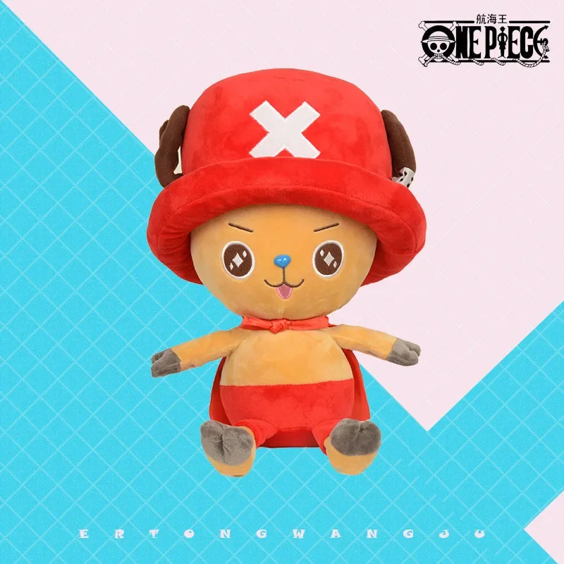 thumbnail image 1 of Figura de peluche original de tamaño completo de One Piece, muñeco de peluche Kawaii Luffy Chopper, juguete de peluche suave, regalo de cumpleaños para niños, regalo de Navidad, 1 of 5