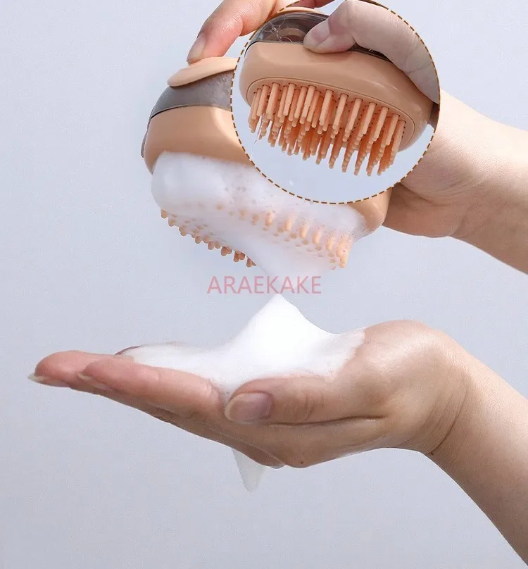 Pet shower brush, silicone shower brush for cats and dogs, specific brush tools for dogs, scrubbing and cleaning products