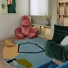 Simple Round Carpet Home Children's Room Bedside Plush Carpets Nordic Living Room Decoration Rug Geometric Cloakroom Soft Rugs 3