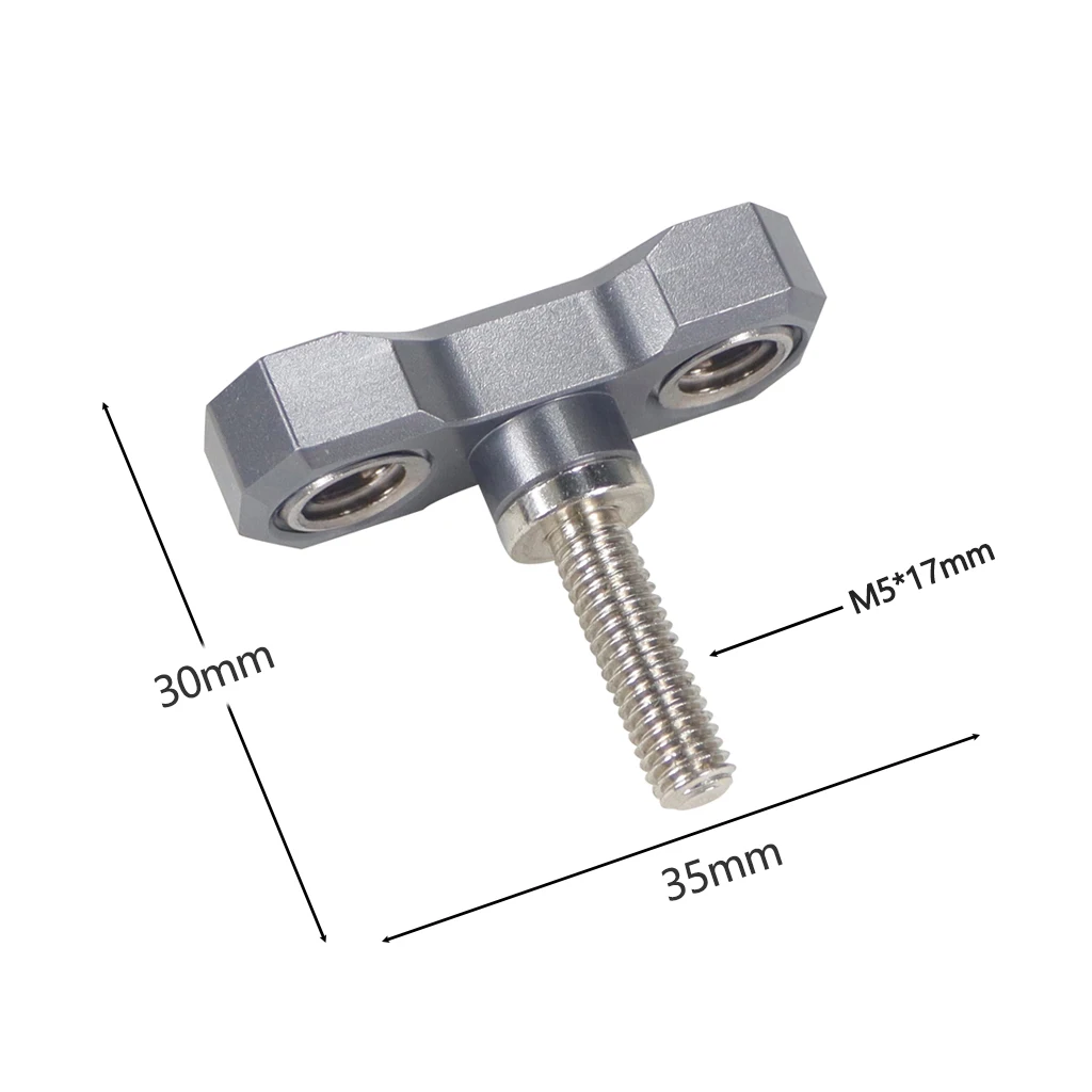 Magic Arm 360 Rotation Double Ball Head with Arri Pin 1/4 3/8 Screw Adapter for