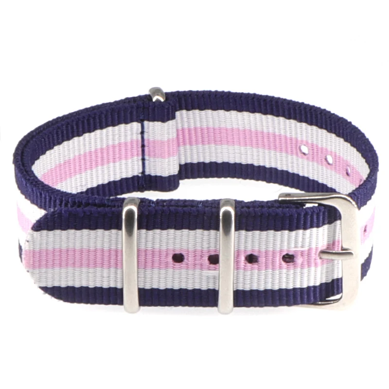 Nylon Army Sports Black Watch Strap with Belt Buckle