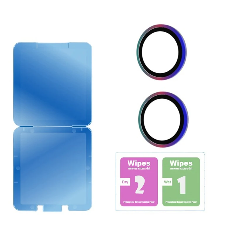 Ultra Glitter Ring Tempered Glass Camera Lens Protector with Bling Cover