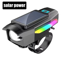 UltraBright LED Bike Headlight with Type - C Rechargeable Battery (Solar Energy - 1)