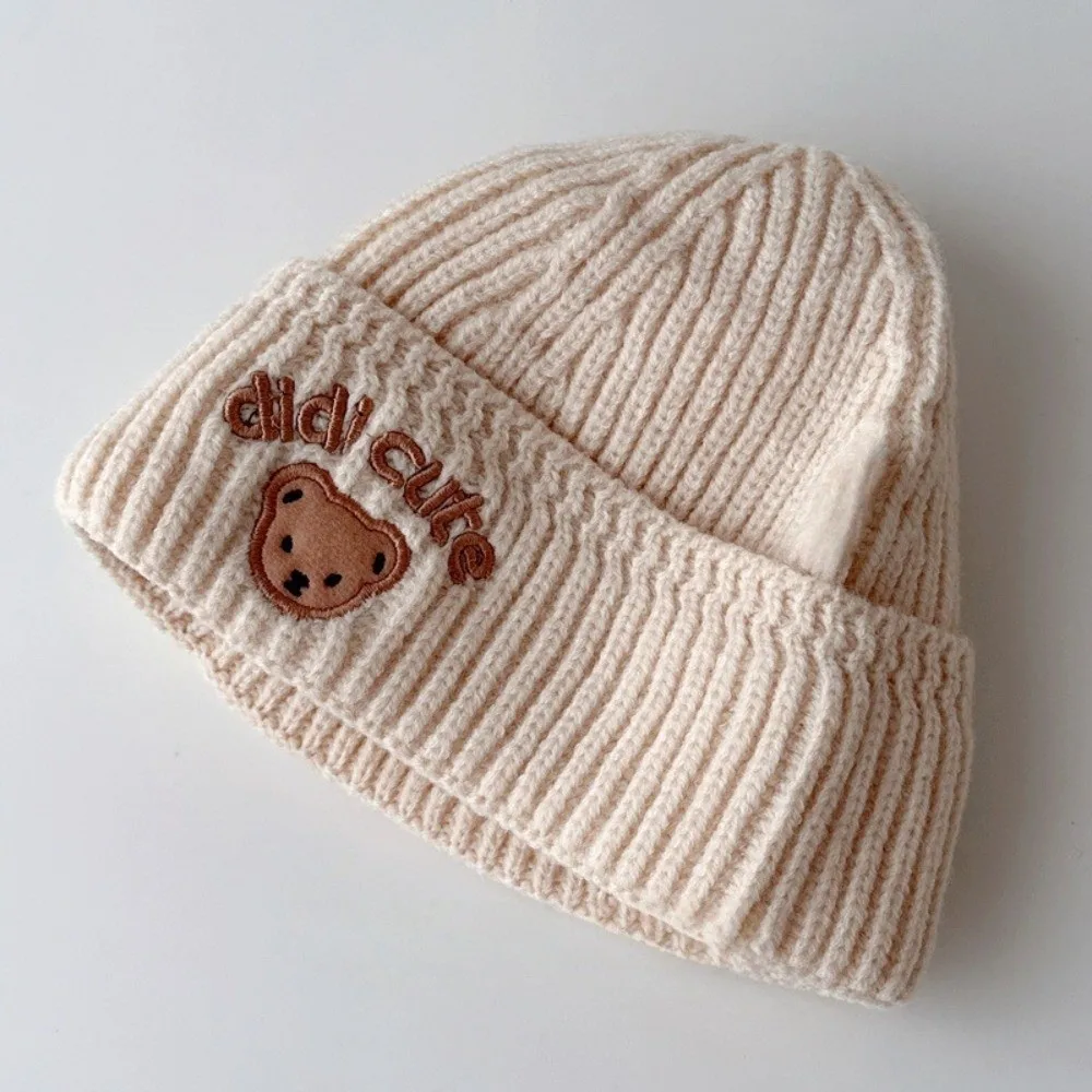 Crochet Wool Baby Beanie Cap for Toddler Boys and Girls