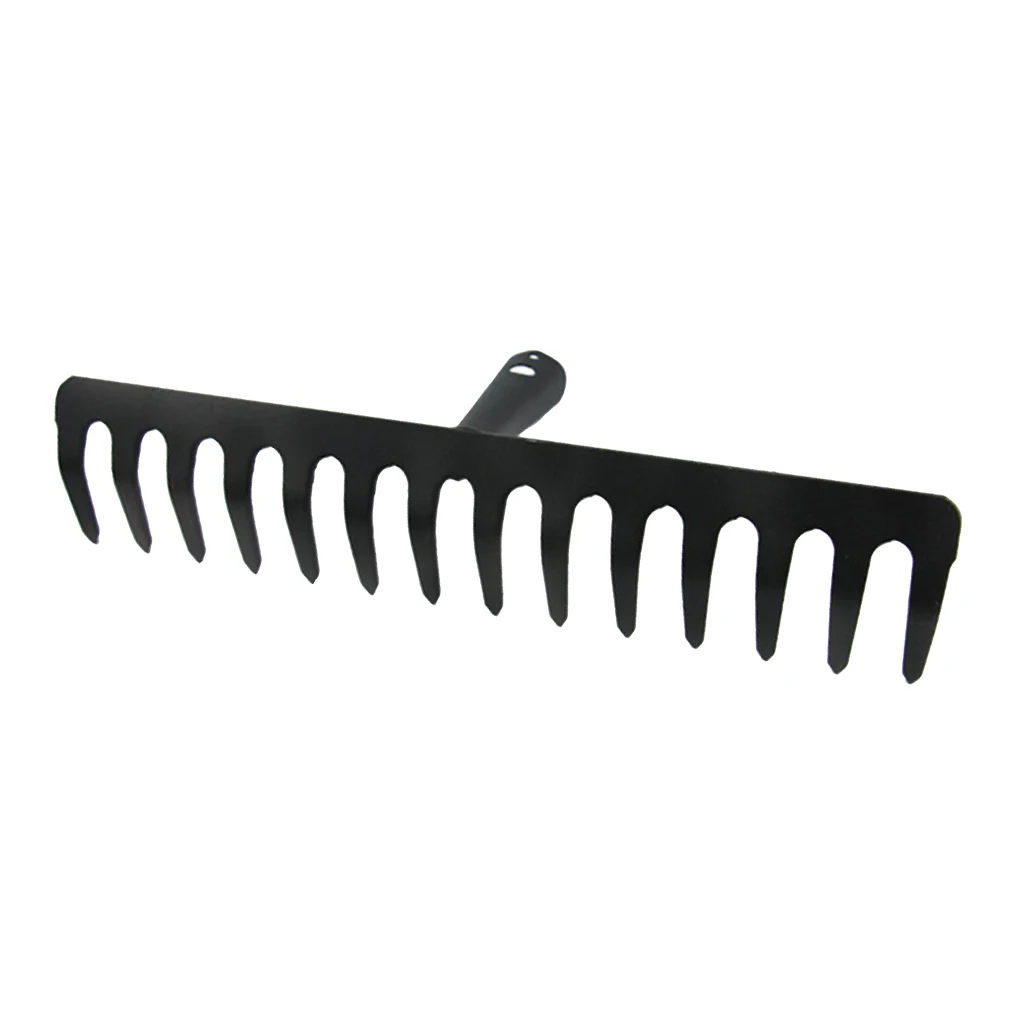 Replacement 14 Tooth Lawn Rake Head-for Garden Grass Leaves Leaf Lawn
