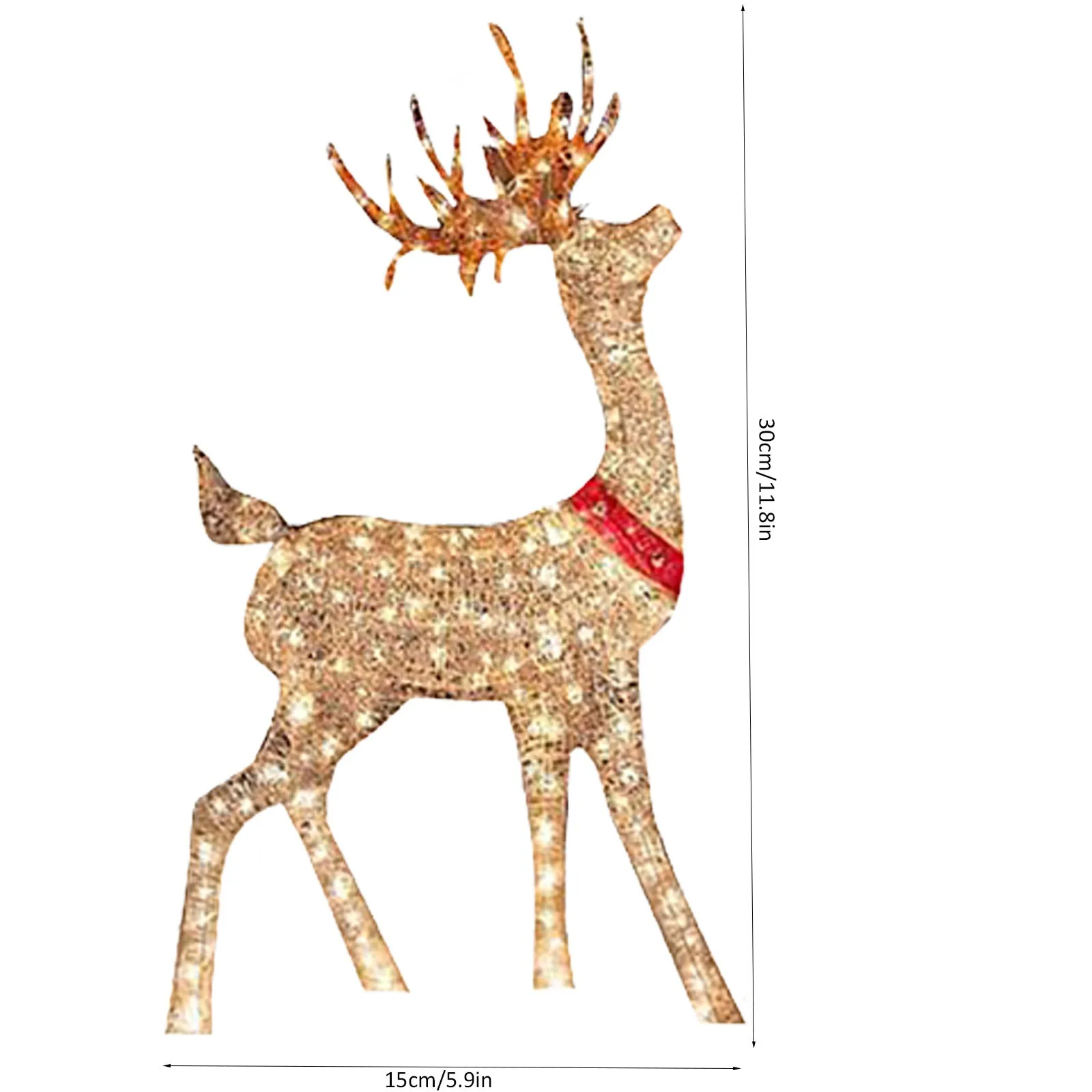 Christmas Deer Sleigh 3
