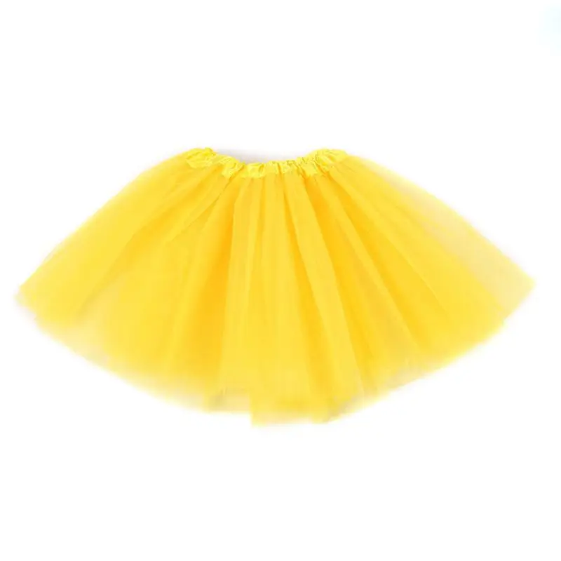 

Children Kids Girl Three Layered Ballet Dance Skirt Solid Color Min