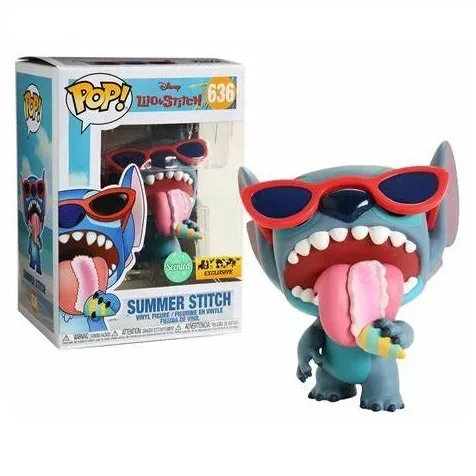 Funko Disney Lilo & Stitch Eat Ice Cream 636 # Summer Stitch Profumato Hot Topic Esclusivo Vinile Pvc Action Figure Giocattoli Da Collezione