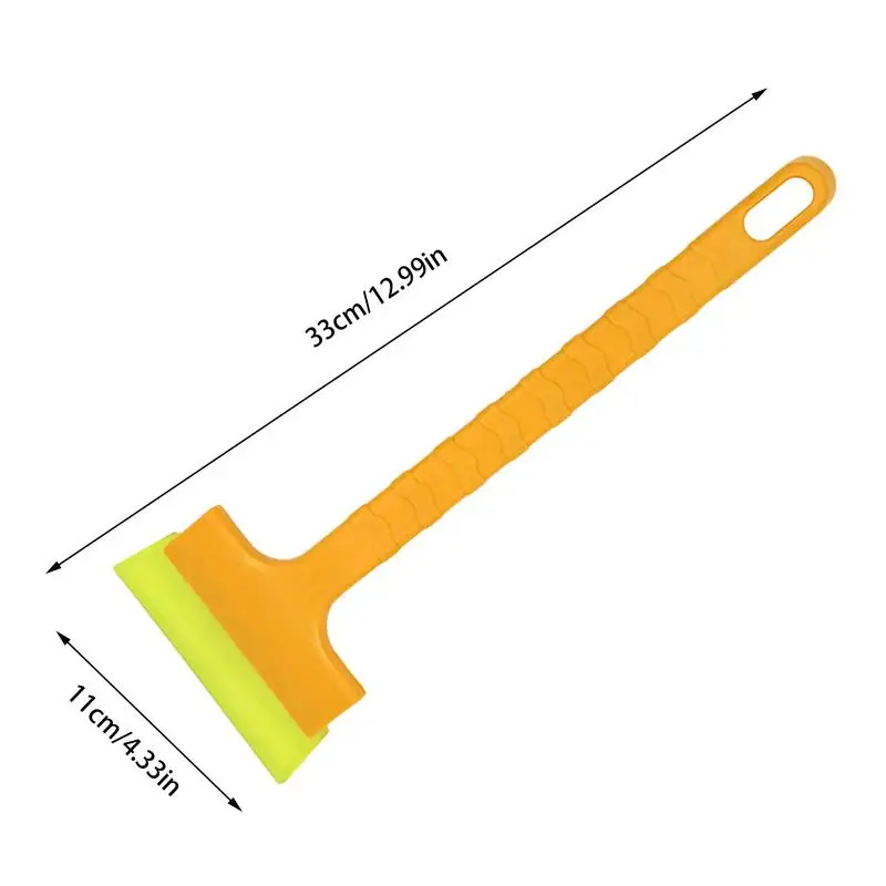 Car Glass Ice Scrapers Handheld Window Snow Removal Shovel for Vehicle Long Handle Ice Scrapers for Truck SUV RV Convertible Car