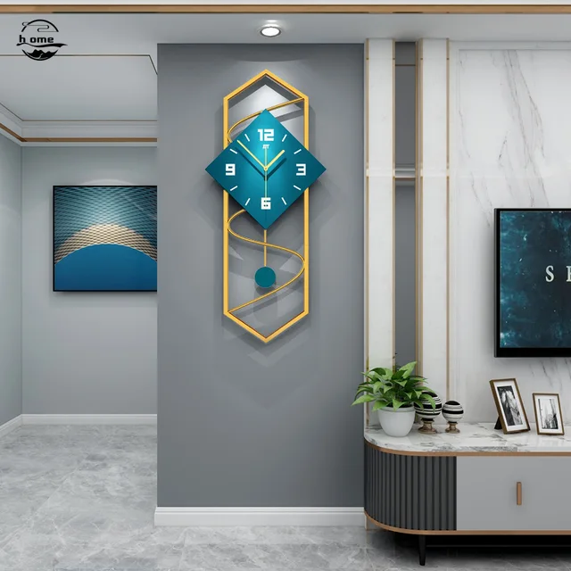 Wooden Modern Long Vertical Creative Clock 1