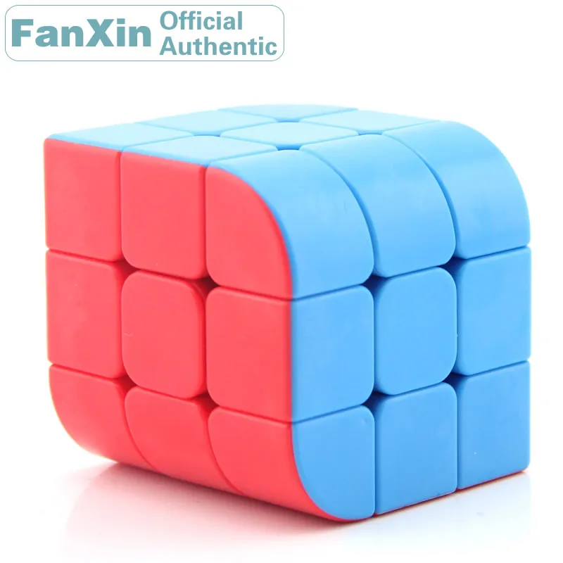 FanXin 3x3x3 Trihedron Magic Cube Cambered Surface Professional Speed Puzzle Twisty Brain Teaser Antistress Educational Toys лазерный уровень клизиметр ada cube 3d green professional edition а00545