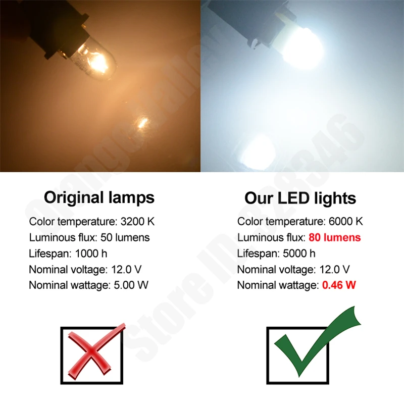 194 ����� 1 SMD 3030 LED ��ȣ�� ����Ʈ ����, �ڵ� ���� Ŭ����� ����, T10 W5W, 12V, 100PCs