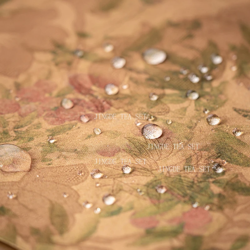 Xiangyunsha Tea Banquet New Chinese Style Waterproof Pad Tea Tray Mat Fabric Double-sided Rectangular Teatowel