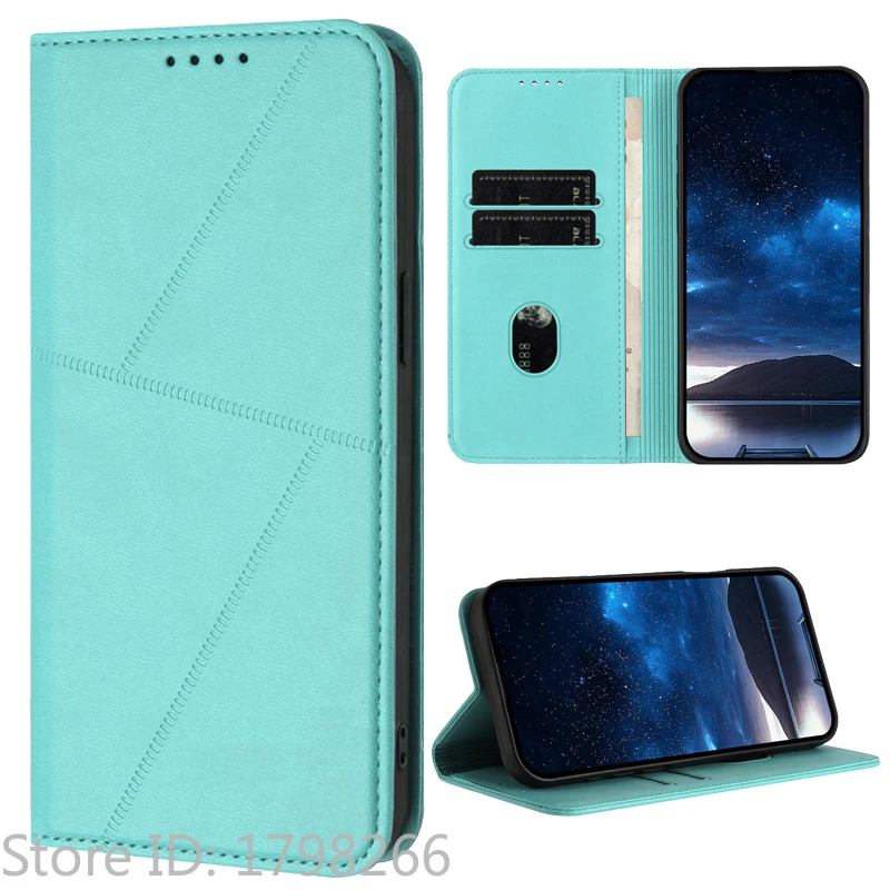 Luxury Pattern Flower Leather Phone Case - Flip Cover Wallet with Card Holder
