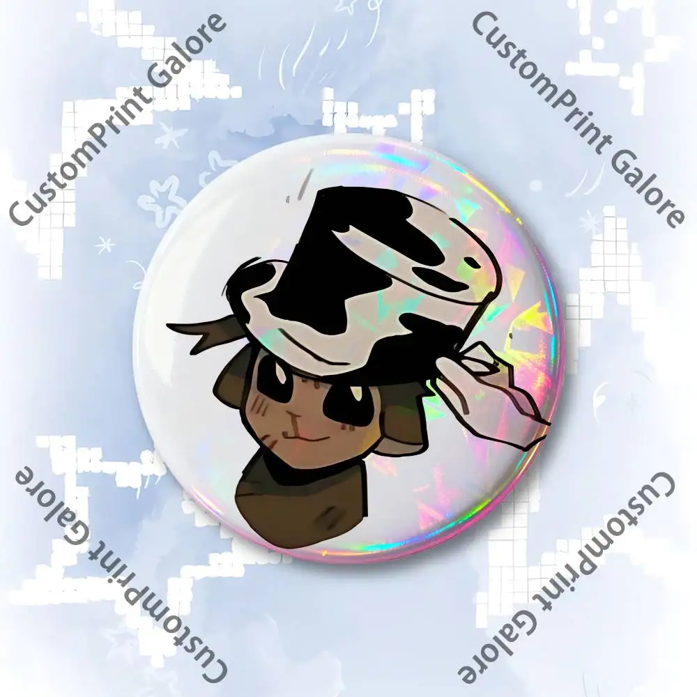 S-Slendytubbies Enamel Pin Tinplate Round Brooch - Cosplay Nijigen Otaku Culture Collectible