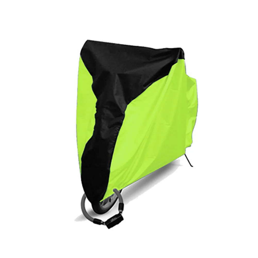 

Outdoor Waterproof Bicycle Covers 210D Heavy Duty Ripstop Bike Storage With Reflective Strips Lock Holes Anti-UV Cover