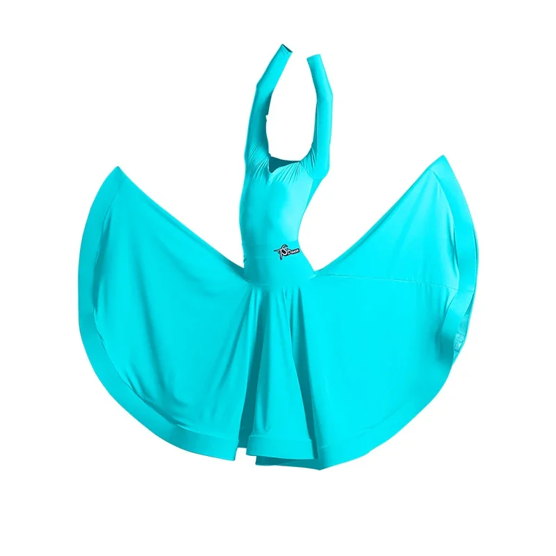 Girl Dance Costume Autumn Blue/Purple Ballroom