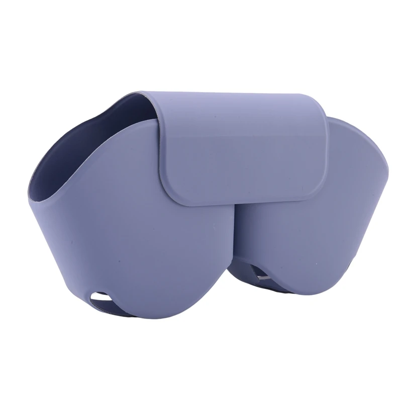 

Для AirPods макс. гарнитура, удобная силиконовая сумка для наушников высокого качества из искусственной кожи, защитный чехол с защитой от царапин, фиолетовый