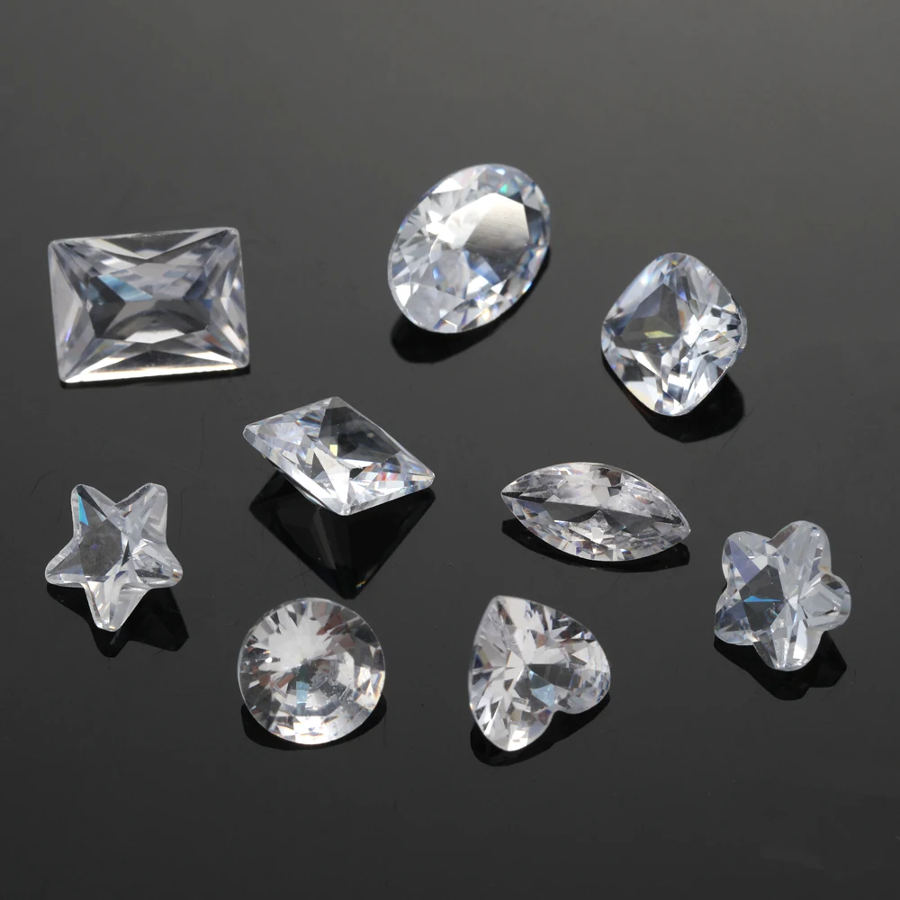 50pcs 4-6mm 작은 크기 지르코니아 비즈 라인 석 Pointback 쥬얼리 부품 만들기 DIY 크리스탈 Strass 반지 귀걸이 느슨한 보석 돌