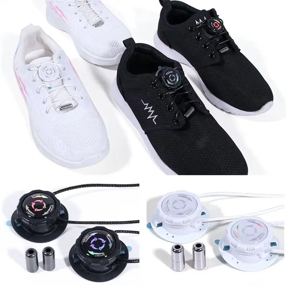 1Pair Thick Rope Swivel Buckle Laces Quick Lock Easy Installation Automatic Shoelaces Quick Lock Shoestrings Children Adults