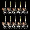 E74E 10pcs Mini Glass Bottles with Cork Stopper Transparency Fillable Organizers for Kindergarten Kid Girl Boys DIY Ornaments 5