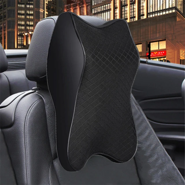 Ergonomic Car Seat Headrest & Lumbar Cushion Memory Foam Car Neck Pillow  Protective Lumbar Back Support Breathable Car Headrest - AliExpress