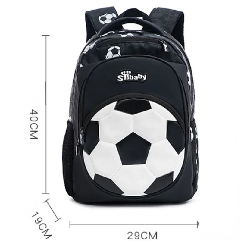 Primary School Bag Kids Football Sport Backpack Children Cartoon Soccer Schoolbag Teenager Boys Girl Waterproof Book Bag Mochila