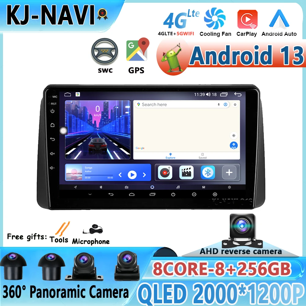 9 "Android 13 Per Chrysler Grand Voyager 5 2011 - 2015 Autoradio Stereo Lettore Video Multimediale Navigazione Gps Mirror Link Bt