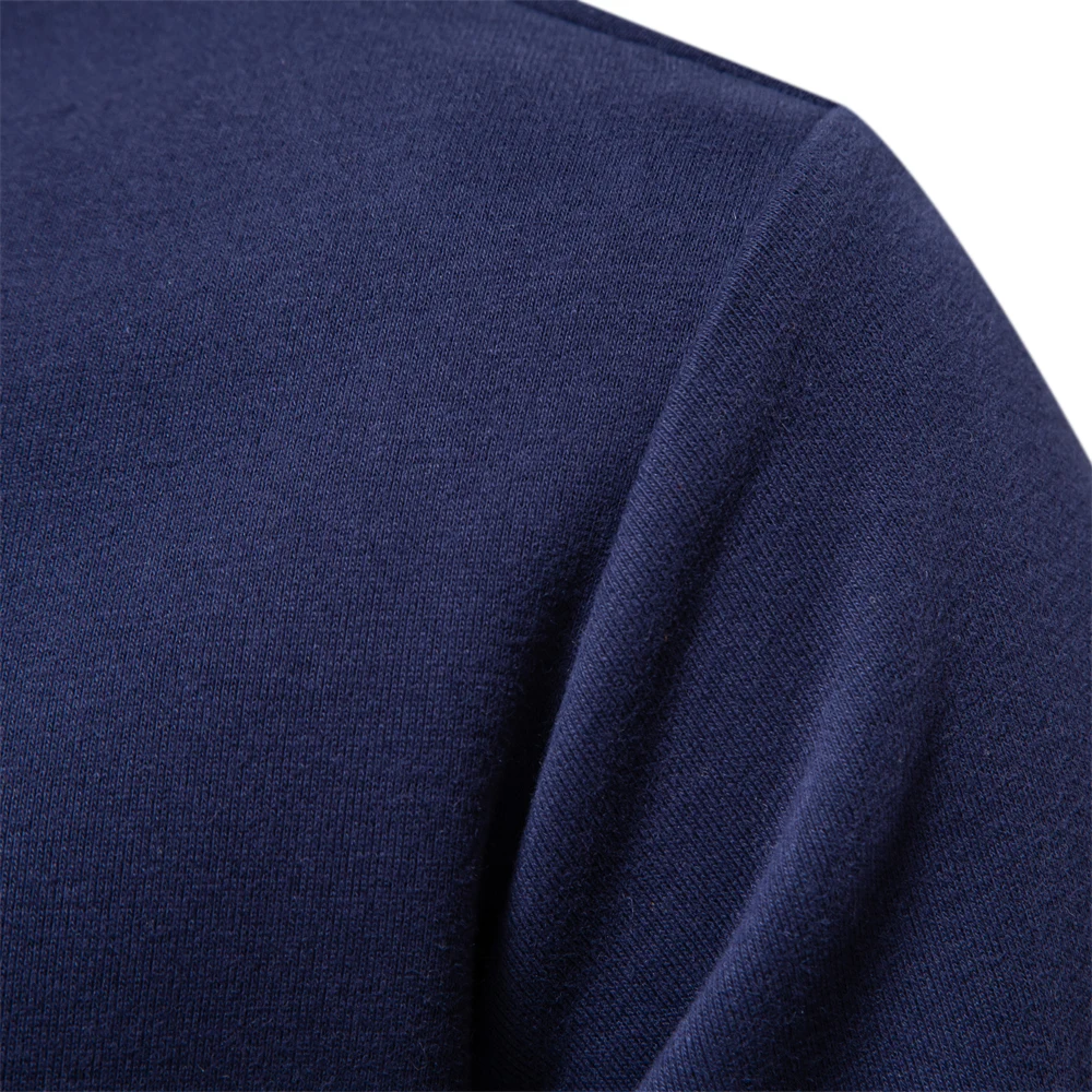 2023 New Autumn Fashion Design Polo Neck Sweatshirts for Men Casual and Social Wear Quality Cotton Mens Sweatshirts Best Sellers In Men's Clothing