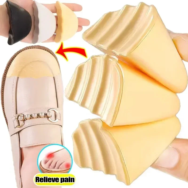 Anti Forward Sliding Forefoot Insert Pads 2pcs Cuttable PU Foam Toe Plugs Reduce Size Insert Soft Shoe Accessories Toe Protector