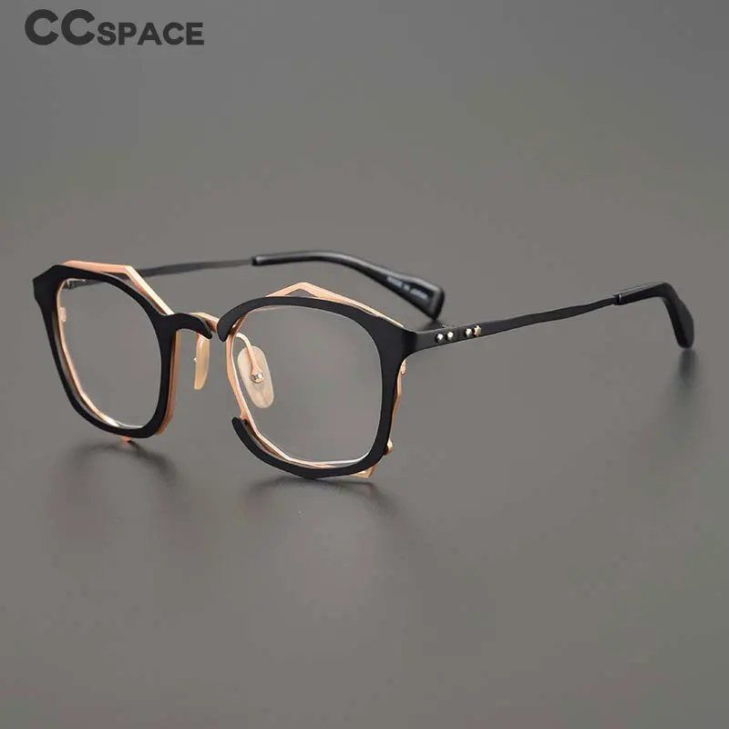 贈り物 大正ロマン ハンドメイド 眼鏡フレーム 個性的 L3501 ブラック