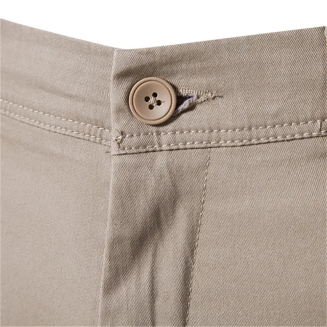 AIOPESON coton décontracté Hommes Pantalons Couleur unie Coupe ajustée Pantalons pour hommes Nouveau Printemps Automne  Haute qualité Pantalons d'affaires classiques pour hommes 4