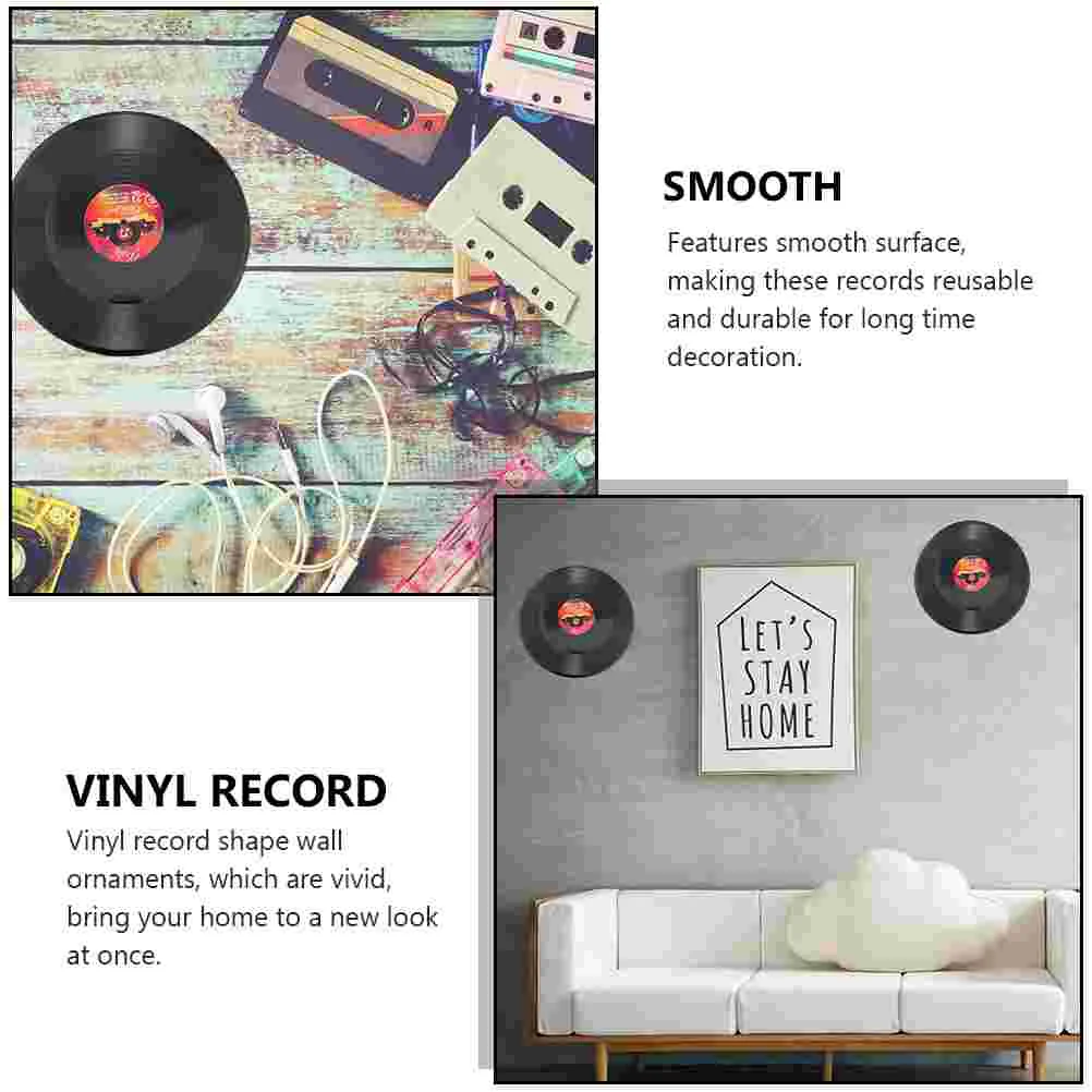 

Vintage Vinyl Records Retro Style Vinyl Wall Decorative Ornaments for Bar