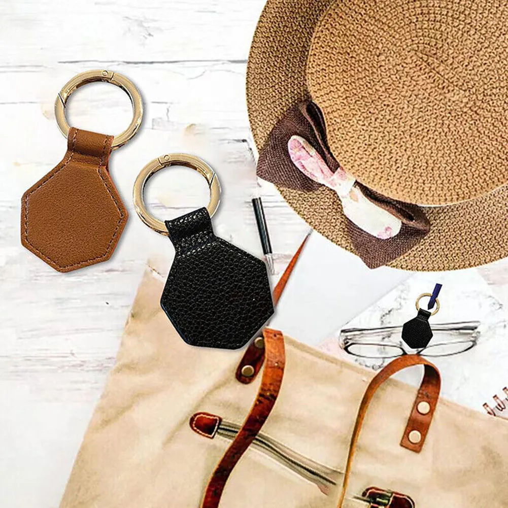 Magnetic Hat Clip PU Leather Travel Bag Backpacking Outdoor Products Handbag Crafts