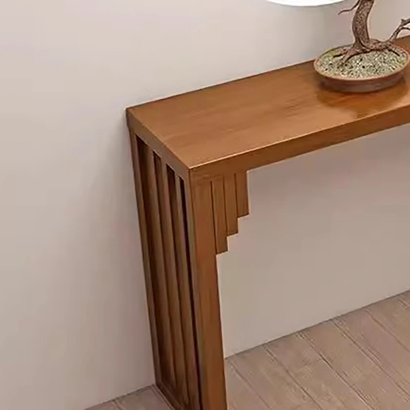 Consolle cinese vintage Tavolo consolle rustico estetico premium di metà secolo Mobili classici stretti Mesa Salón Centro - immagine 3