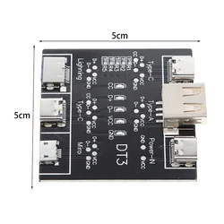 Enhanced Data Cable Detection Board USB Cable Tester for Diagnosis and Testing (Onesize)