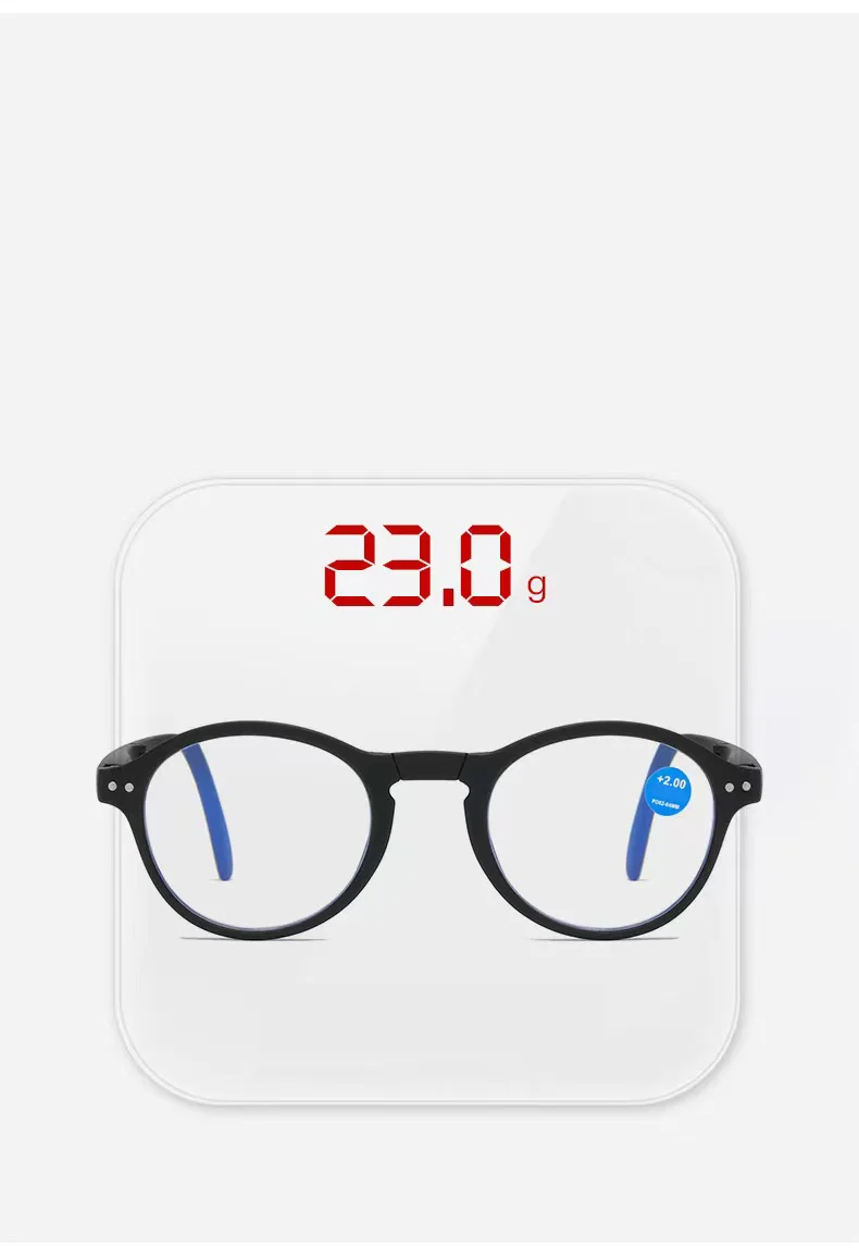 Klappbare Lesebrille im neuen Modestil für Männer und Frauen, Anti-Blaulicht-Lesebrille für ältere Menschen 185 – Detail 4