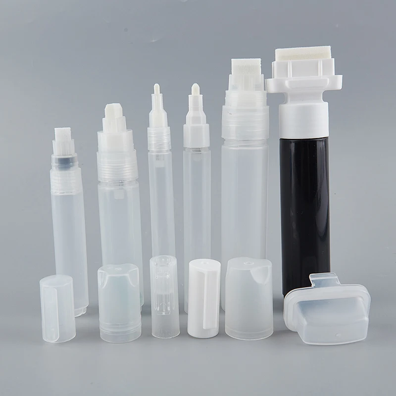 Marker Pens 3/5/6/6.5/8/10/15/30mm Empty Rod Plastic Liquid Chalk Marker Barrels Pen Writing Supplies White Marker Pens Color Marker Pens Pen Marker Pen Barrels