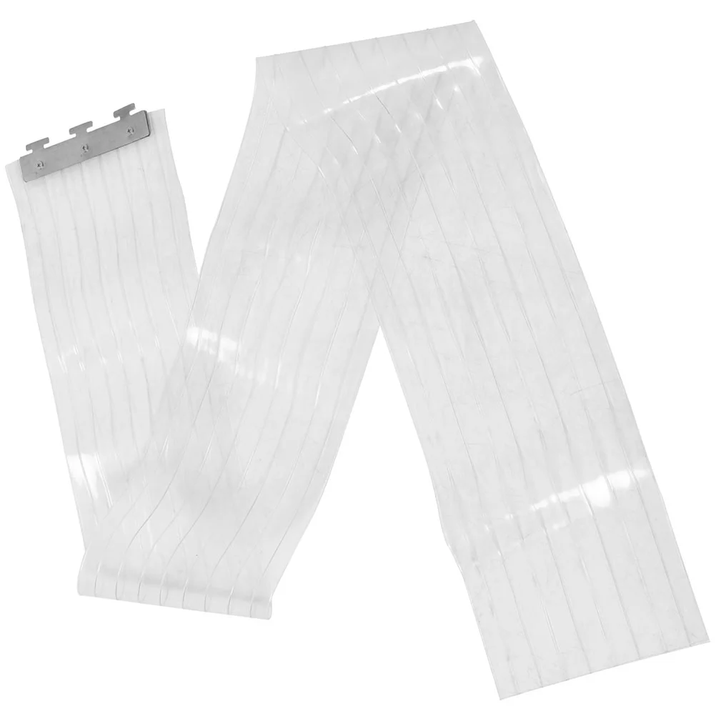 2 Pcs Clear Plastic Door Curtain Transparent Strips Insulated Thermal Barrier Walk In Freezer Curtains Doorway Entrance Gate