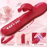 Leistungsstarke Kaninchen Vibrator Für Frauen G-punkt Teleskop Rotierenden Klitoris Vagina Stimulator Weibliche Masturbator Für Erwachsene Sexy Spielzeug 3