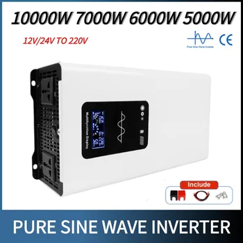 Power Pure Sine Wave อินเวอร์เตอร์ 12V 220V 5000W 6000W 7000W 10000W Solar Off Grid อินเวอร์เตอร์ 24V 220V inversor สําหรับ Home 1