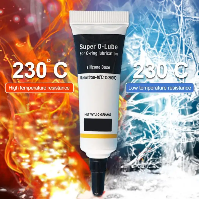 O Ring Silicone Grease 10g Plumbers Valve Lubricant Faucet Lubricant Waterproof Safe Grease Clear Machine for Sealing