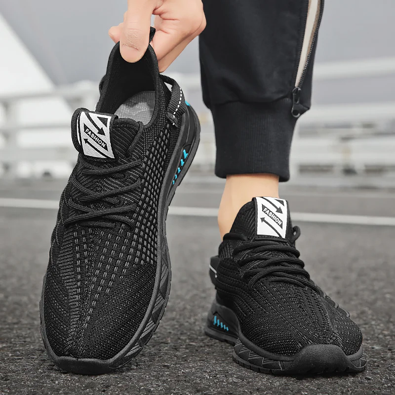 Scarpe da tennis da uomo traspiranti per fitness Scarpe da corsa leggere da passeggio antiscivolo_voghion.com